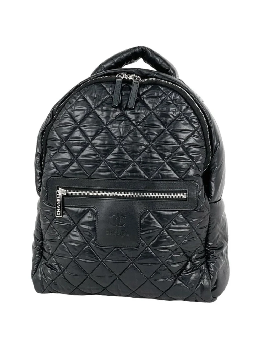 CHANEL | Bags | Chanel Sac Cc Logo Backpack Nylon Black  display picture 1